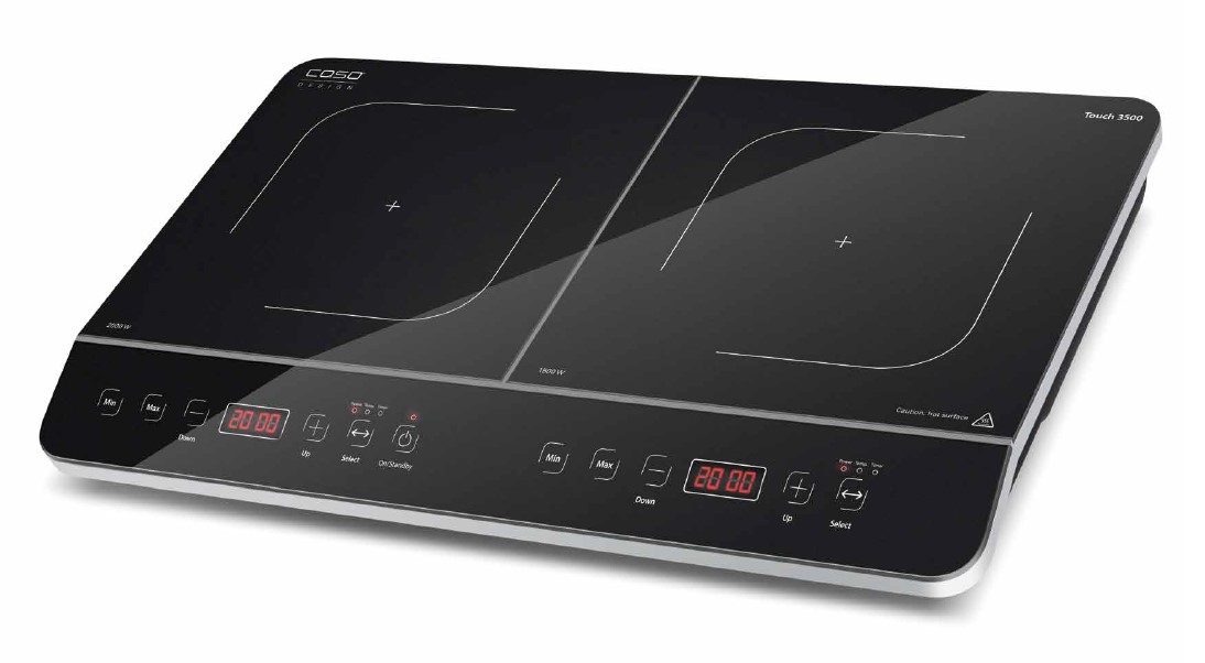 Caso induktionskogeplade Touch 3500, dobbelt Caso induktionskogeplade Touch 3500, dobbelt